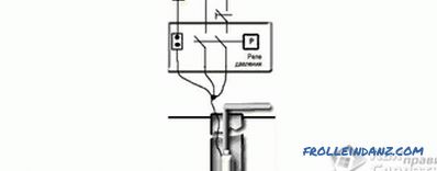 Schéma zapojení ponorného čerpadla - připojení akumulátoru k čerpadlu