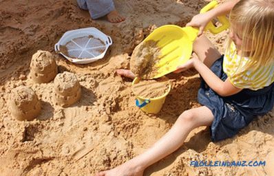 Dětské pískoviště s vlastními rukama - fotky a instrukce