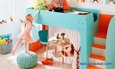 Dětská postel loft s vlastními rukama