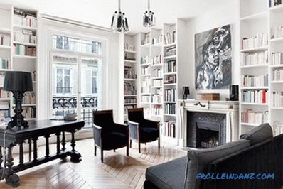 Francouzský styl v interiéru - pravidla designu a nápady na design fotografií