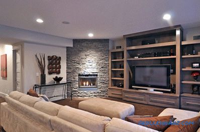 Design obývacího pokoje s krbem - 47 interiérů a fotografické nápady