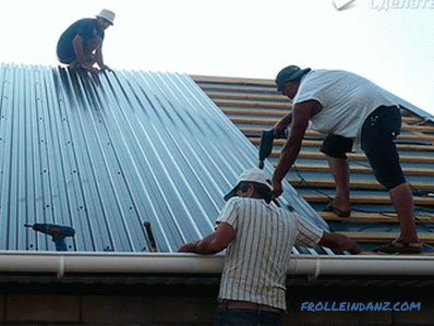 Jak pokrýt střechu železem - instalace kovové střechy + foto
