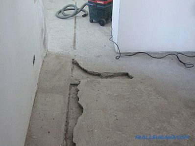 Jak vyplnit podlahu potěr v bytě