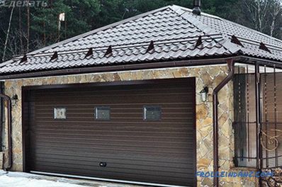 Střecha garáže s vlastními rukama - jak udělat odnopatnuyu, štít