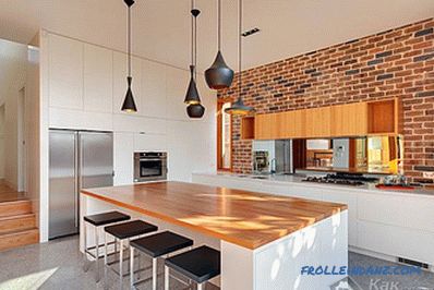 Konstrukce stěn v kuchyni - podrobně o designu kuchyňské stěny + foto