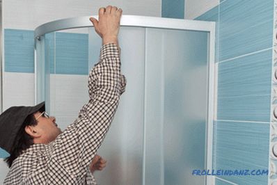 Instalace sprchové kabiny - podrobné pokyny + fotky
