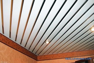 DIY hliníkový strop - instalace roštových stropů