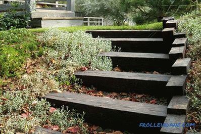 Do-it-yourself zahradní schodiště - uspořádání nerovné plochy + výkresy