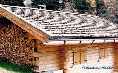Střecha lázně s vlastními rukama - odnoskatnaya, štít (+ fotografie, kresby)