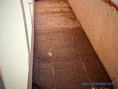 Jak vyrovnat podlahu na balkóně