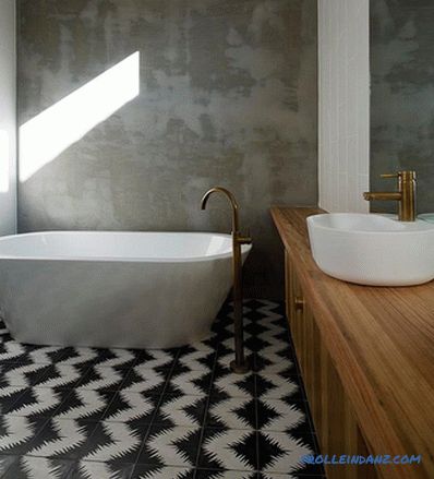 Skandinávský styl koupelny - design pravidla a fotografické nápady