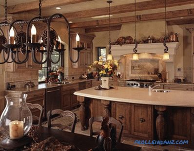 Provence-interiér kuchyně design: tajemství a fotografické nápady