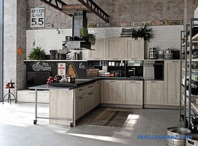 Loft-styl kuchyně - 100 interiérů nápady s fotografiemi