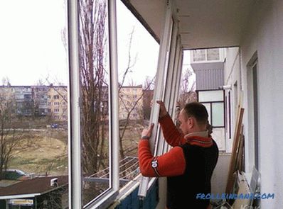 Jak glazovat balkon vlastními rukama