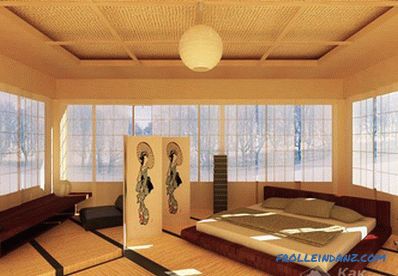 Japonský styl interiéru fotografie