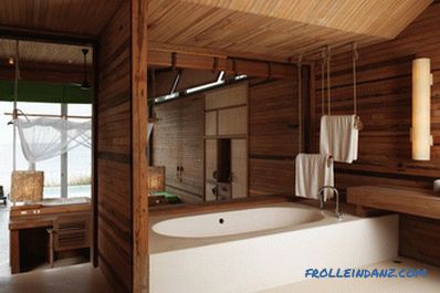 Dřevěný strop v koupelně to udělejte sám