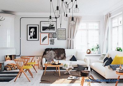 Interiér obývací pokoj v soukromém domě - 53 nápadů pro inspiraci