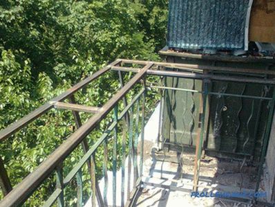 Příprava balkonu pro zasklení - přípravné práce na zasklení balkonu
