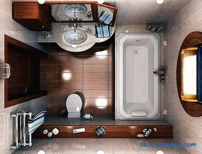 Malý interiér koupelny - design koupelny